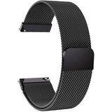 Bransoleta z Paskiem Magnetycznym do Smartwatcha, Zegarka - Uniwersalna - 20 mm - Czarna