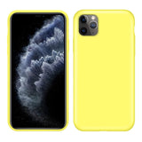 Etui Silikonowe - Liquid Silicone - iPhone 11 Pro Max - Żółty