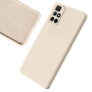 Etui Silikonowe - Liquid Silicone - Xiaomi Redmi 10- Kremowy