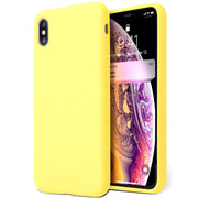 Etui Silikonowe Candy Kolor - iPhone X / XS - Żółty