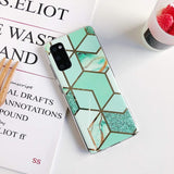 Etui Marble Gold Case - Samsung Galaxy S20 FE - Zielony