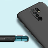 Etui Silikonowe - Liquid Silicone - Xiaomi Redmi 9 - Czarny