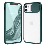 Etui Camera Cover Case - iPhone 12 - Ciemny Zielony