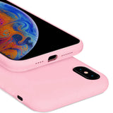 Etui Silikonowe Candy Kolor - iPhone XS Max - Różowy