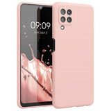 Etui Silikonowe - Liquid Silicone - Samsung Galaxy A22 4G - Różowy