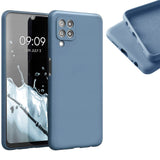 Etui Silikonowe - Liquid Silicone - Samsung Galaxy A22 4G - Granatowy