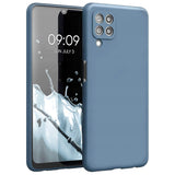 Etui Silikonowe - Liquid Silicone - Samsung Galaxy A22 4G - Granatowy