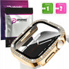 Etui z Diamencikami Phoneo® + Szkło do Apple Watch - 41 mm - Złoty