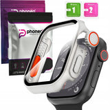 Etui 360 Case Phoneo® + Szkło do Apple Watch - 44 mm - Srebrny