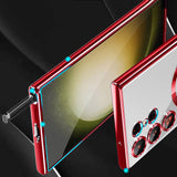 Etui Silikonowe Magsafe Camera Protect do Samsung Galaxy S23 Ultra  - Czerwony