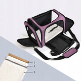 Transporter / Torba dla Psa / Kota do 9kg - Składany, Wentylowany - Różowy