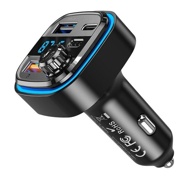 Transmiter Audio Samochodowy XO, FM, Bluetooth + Ładowanie + USB + Zestaw Głośnomówiący