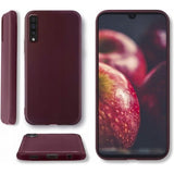 Etui Silikonowe Candy Kolor - Samsung Galaxy A50 / A50s - Burgundowy