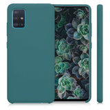 Etui Silikonowe Candy Kolor - Samsung Galaxy A51 - Szaroniebieski