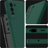 Etui Silikonowe - Liquid Silicone - Samsung Galaxy S21 - Ciemny Zielony