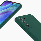Etui Silikonowe - Liquid Silicone - Samsung Galaxy S21 - Ciemny Zielony