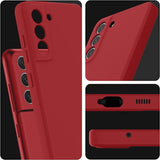 Etui Silikonowe - Liquid Silicone - Samsung Galaxy S21+ 5G - Czerwony