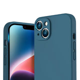 Etui Silikonowe - Liquid Silicone - iPhone 12 - Pacific Blue