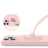 Etui Silikonowe - Liquid Silicone - iPhone 14 Pro Max - Różowy