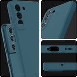 Etui Silikonowe - Liquid Silicone - Samsung Galaxy S21 - Granatowy