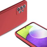 Etui Silikonowe - Liquid Silicone - Samsung Galaxy A52s - Czerwony