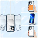 Etui Kolor Clear Grip do MagSafe - iPhone 14 Pro Max - Niebieski