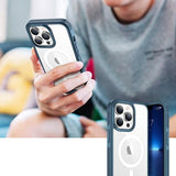 Etui Kolor Clear Grip do MagSafe - iPhone 13 - Niebieski