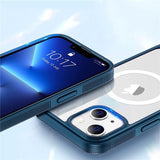 Etui Kolor Clear Grip do MagSafe - iPhone 13 - Niebieski