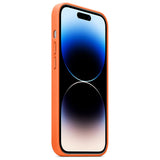 Etui Skórzane do MagSafe - iPhone 13 Pro Max - Pomarańczowy