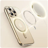 Etui Silikonowe Camera Protect do Magsafe - iPhone 14 Pro Max - Złoty
