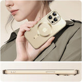 Etui Silikonowe Camera Protect do Magsafe - iPhone 14 Plus - Złoty
