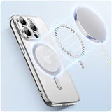 Etui Silikonowe Camera Protect do Magsafe - iPhone 14 Pro Max - Srebrny