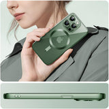 Etui Silikonowe Camera Protect do Magsafe - iPhone 12 - Zielony