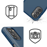 Etui Silikonowe Candy Kolor - Motorola Moto G31 / G41 - Granatowy