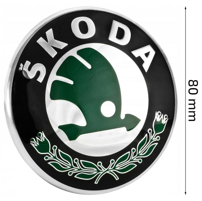Emblemat SKODA na Przód / Tył - 80 mm