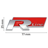 Emblemat logo do Volkswagen R-Line - Czerwony