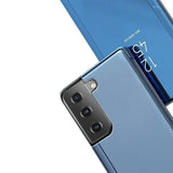 Etui Clear View - Samsung Galaxy S21 Ultra - Niebieski