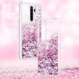 Etui Silikonowe Brokatowe Glitter - Samsung Galaxy S21 FE - Różowy