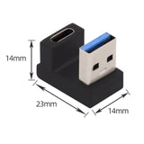 Adapter USB-A → USB-C Kątowy - 90°