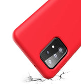 Etui Silikonowe - Liquid Silicone - Samsung Galaxy A42 - Czerwony