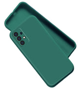 Etui Silikonowe - Liquid Silicone - Samsung Galaxy A32 4G - Ciemny Zielony