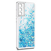 Etui Silikonowe Brokatowe Glitter - Samsung Galaxy S20 FE - Niebieski
