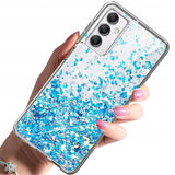 Etui Silikonowe Brokatowe Glitter - Xiaomi Mi 11 Lite 5G - Niebieski