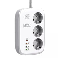 LDNIO — Listwa zasilająca SEW3452, USB‑C PD3.0 30W