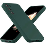 Etui Silikonowe - Liquid Silicone - Samsung Galaxy S23+ - Ciemny Zielony