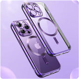 Etui Silikonowe Camera Protect do Magsafe - iPhone 11 - Fioletowy