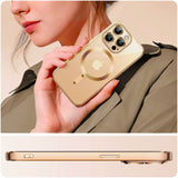 Etui Silikonowe Camera Protect do Magsafe - iPhone 13 - Złoty