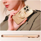 Etui Silikonowe Camera Protect do Magsafe - iPhone X / XS - Złoty