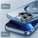 Etui Silikonowe Camera Protect do Magsafe - iPhone 13 - Niebieski