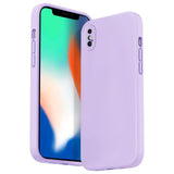 Etui Silikonowe - Liquid Silicone - iPhone X / XS - Lawendowy
